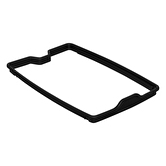 Poubelle plastique slim 40l, gris