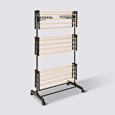 Étendoir à linge tour roues 25m Bara