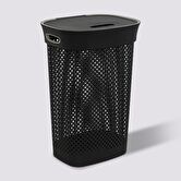 Panier à linge 60l, noir Purl