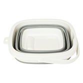 Seau rétractable 5l, gris et blanc Retractable