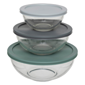 Set de 3 boîtes de conservation en verre 