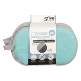 Lot de 5 éponges microfibre gratantes 