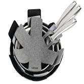 Batterie de cuisine en aluminium, 4 pièces + 6 protections Caractère