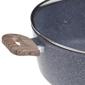 Batterie de cuisine en aluminium forgé, 4 pièces + 6 protections Nature