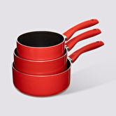 Set de casseroles en aluminium, 16/18/20 cm Essentielle