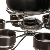 Service à fondue avec plateau tournant 