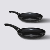 2 poêles aluminium, 24/28 cm