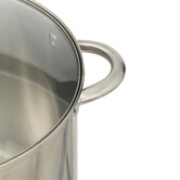 Marmite inox avec couvercle 13l