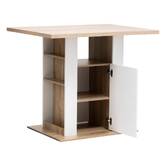 Ilot de cuisine, effet bois naturel