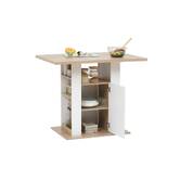 Ilot de cuisine, effet bois naturel