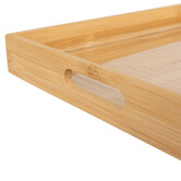 Plateau avec poignées 46x30 cm, bambou 