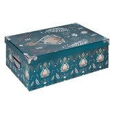 6 boites de rangement, bleu prétole Box'