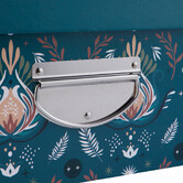 6 boites de rangement, bleu prétole Box'