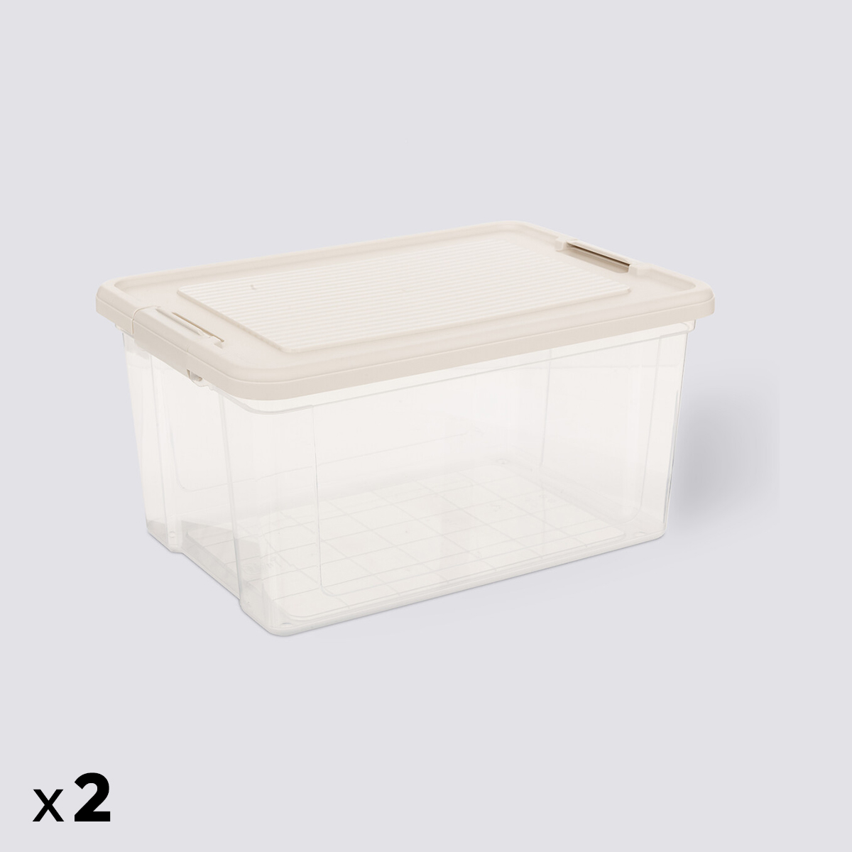 Lot de 2 boîtes de rangement 30l Tide'n box