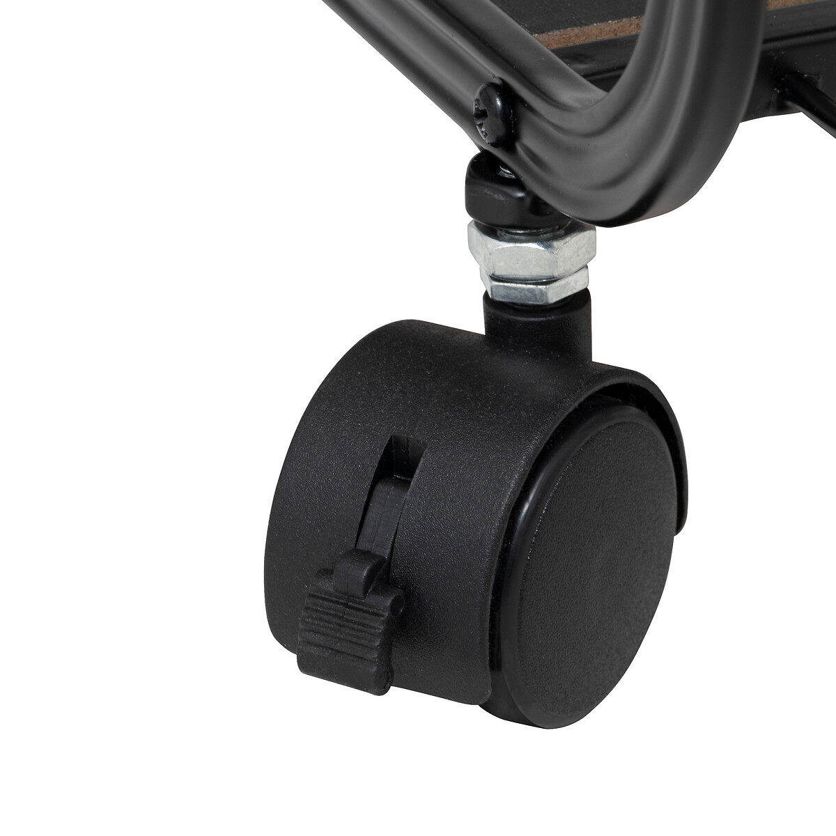 Etagère 4 niveaux, métal et bois, noir 