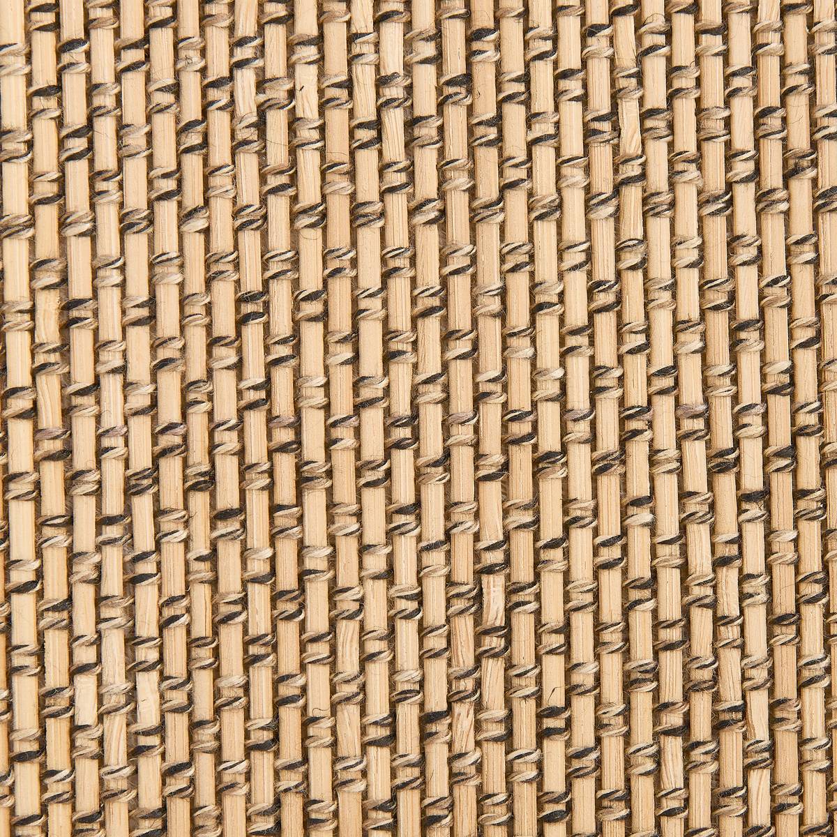 Panier à linge 60l, bambou et noir