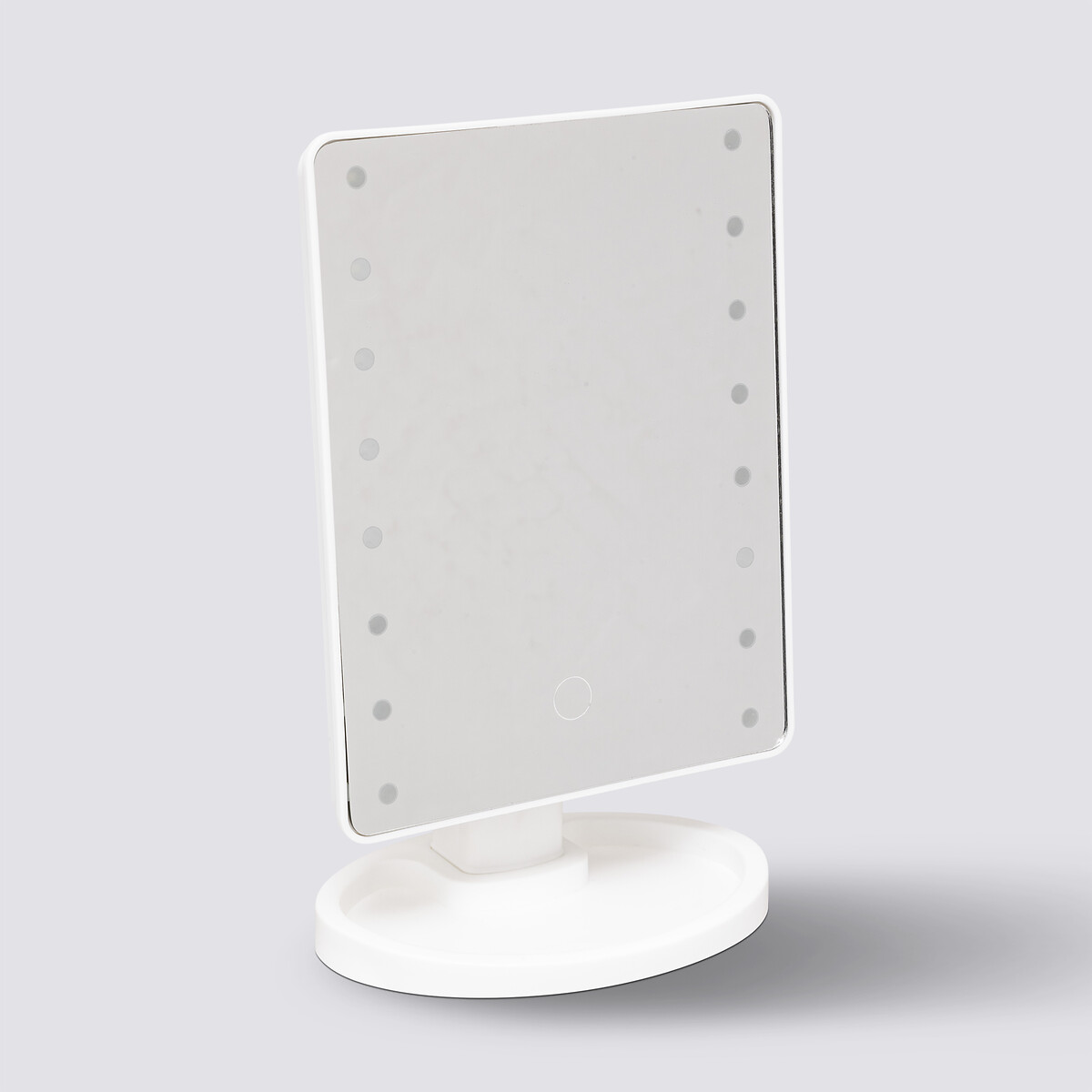 Miroir à led, 28x16 cm, blanc