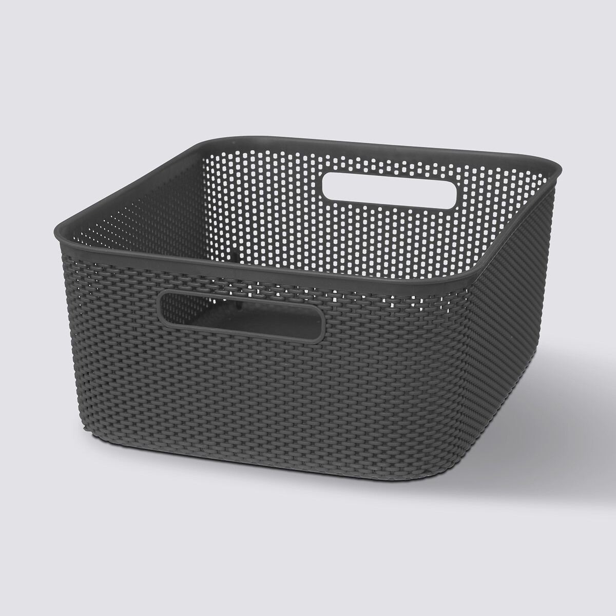 Panier en plastique 11l, gris anthracite Crochy