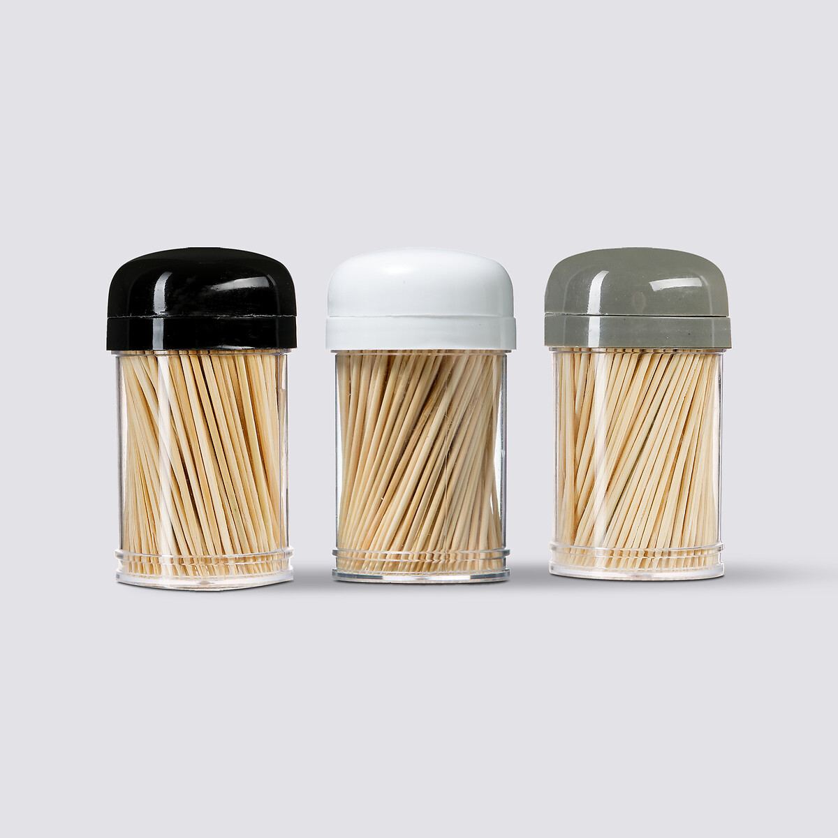 Lot de 3 boites 300 cure-dents bambou 