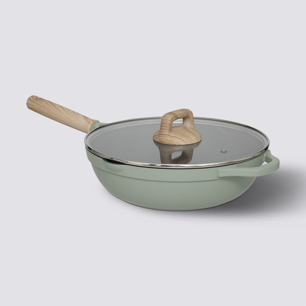 Sauteuse fonte d'aluminium vert, 28 cm Horizon