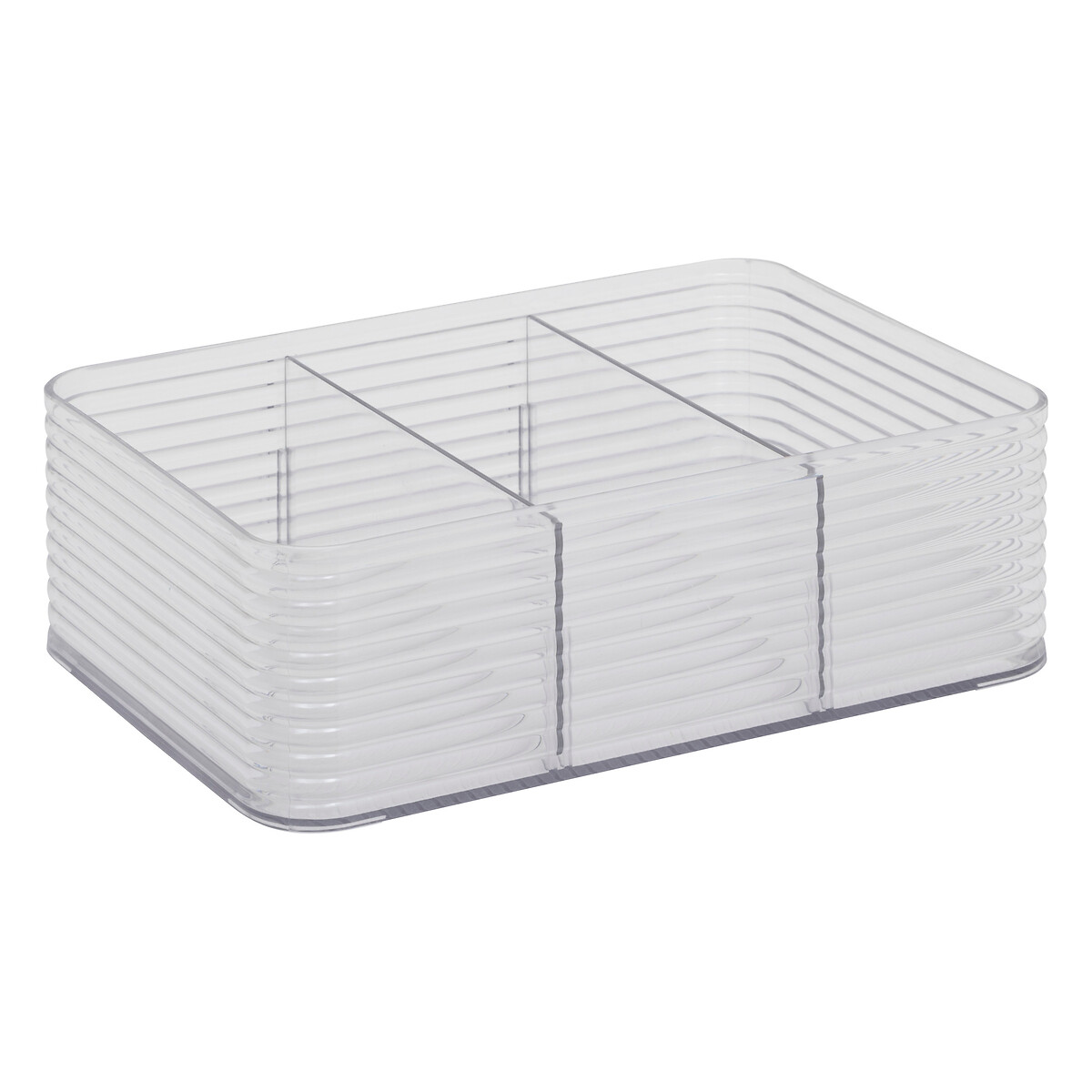 Organisateur 3 compartiments, transparent Plastor
