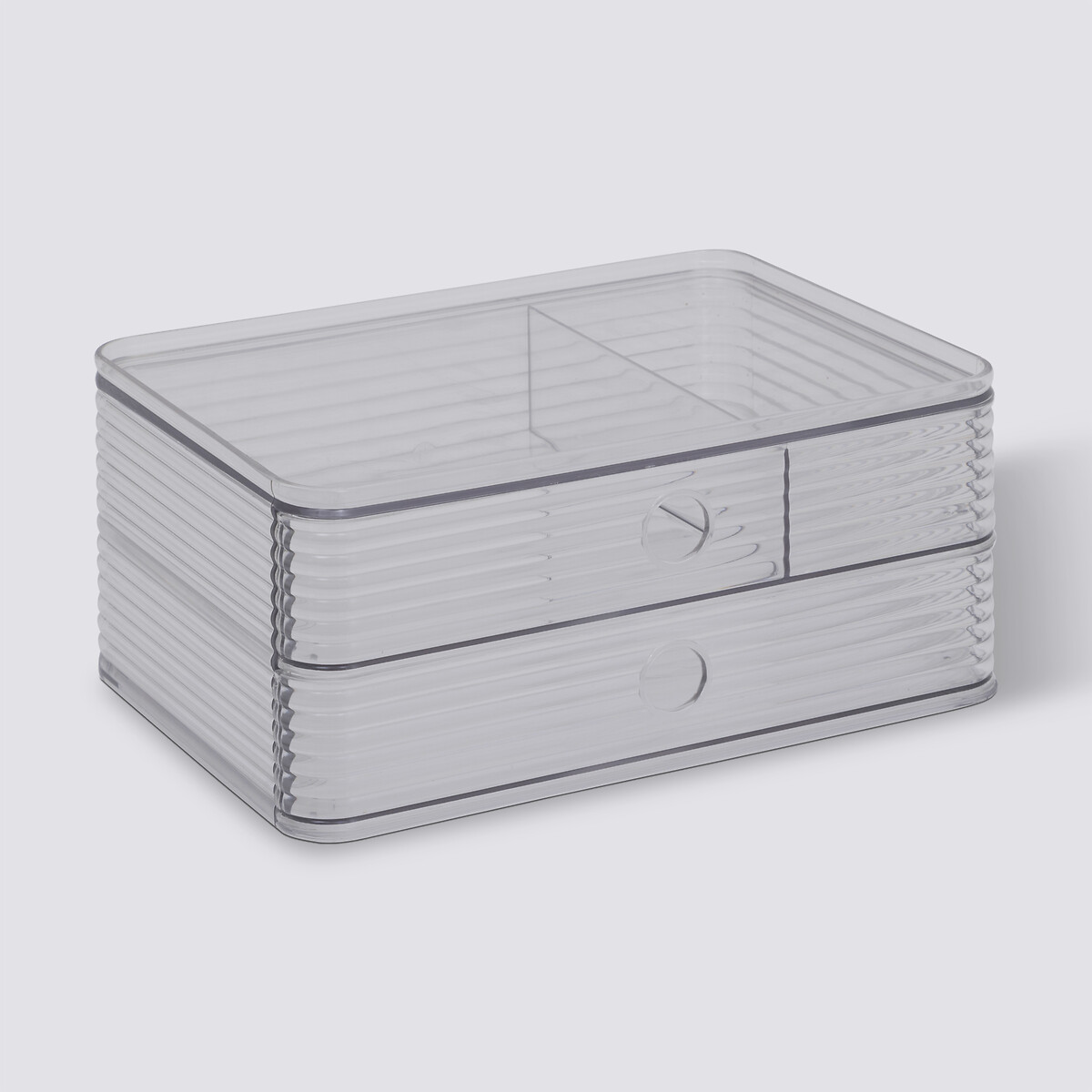 Organisateur 3 compartiments, transparent Plastor