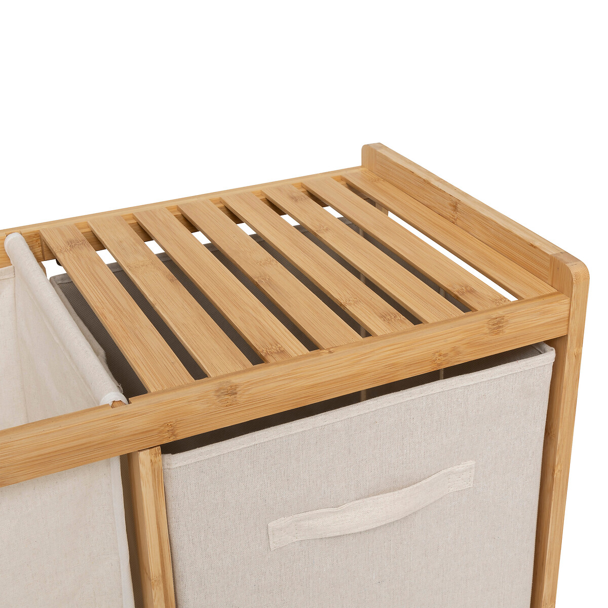 Meuble étagère avec panier et 2 paniers, bambou Tidy box