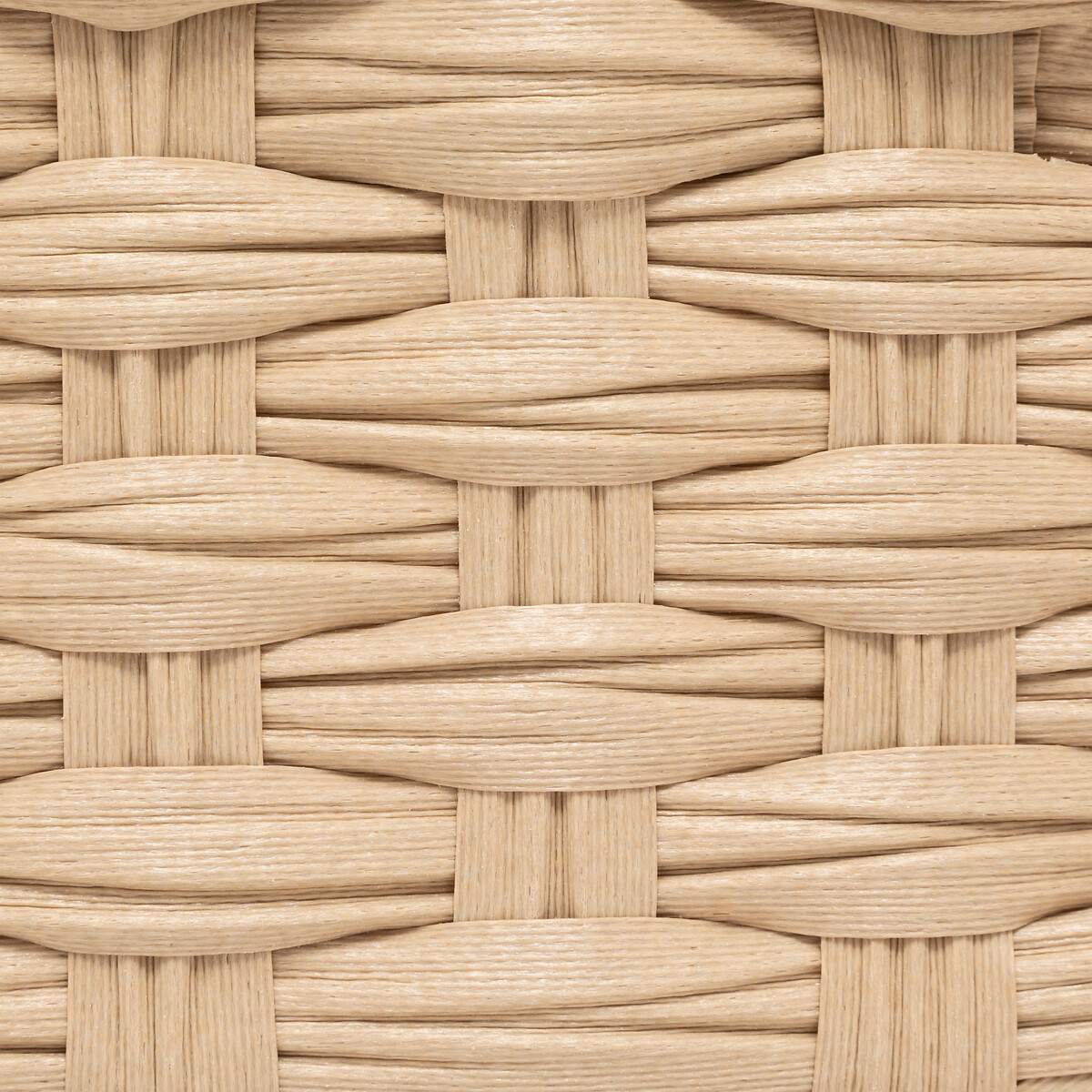 Panier tressé 3l, effet bois naturel Tresse