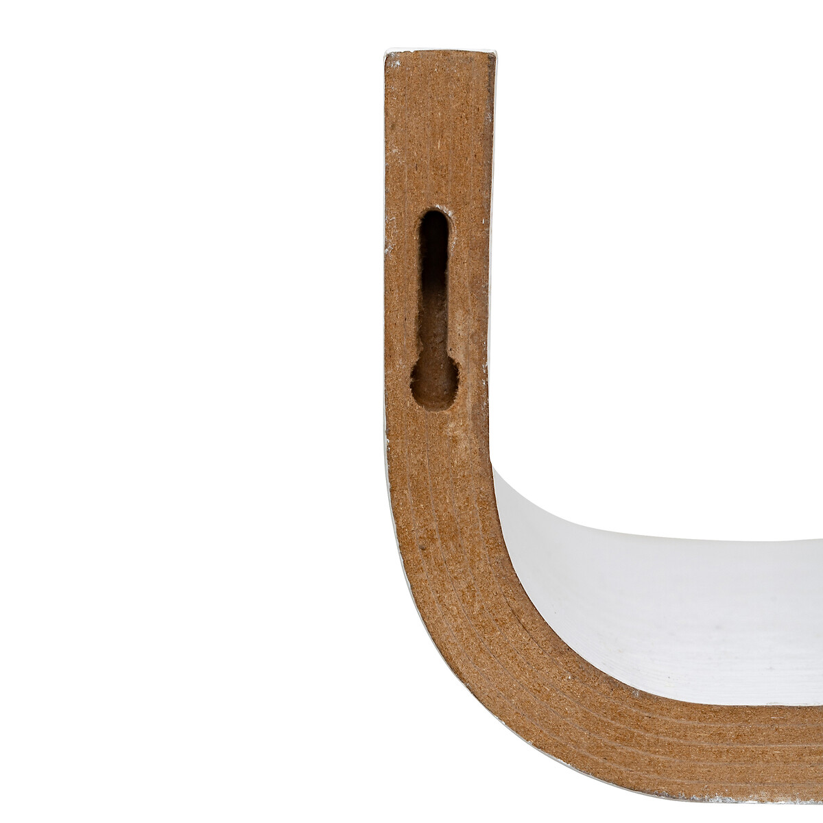 Etagère courbée, 80x20 cm, blanc Fixy