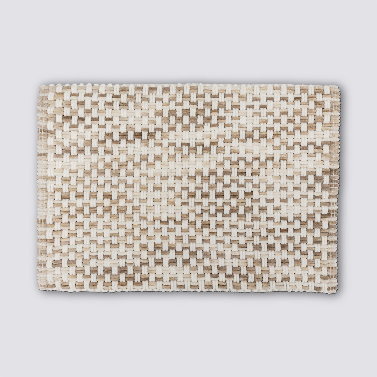 Tapis tressé, 50x75 cm, taupe 
