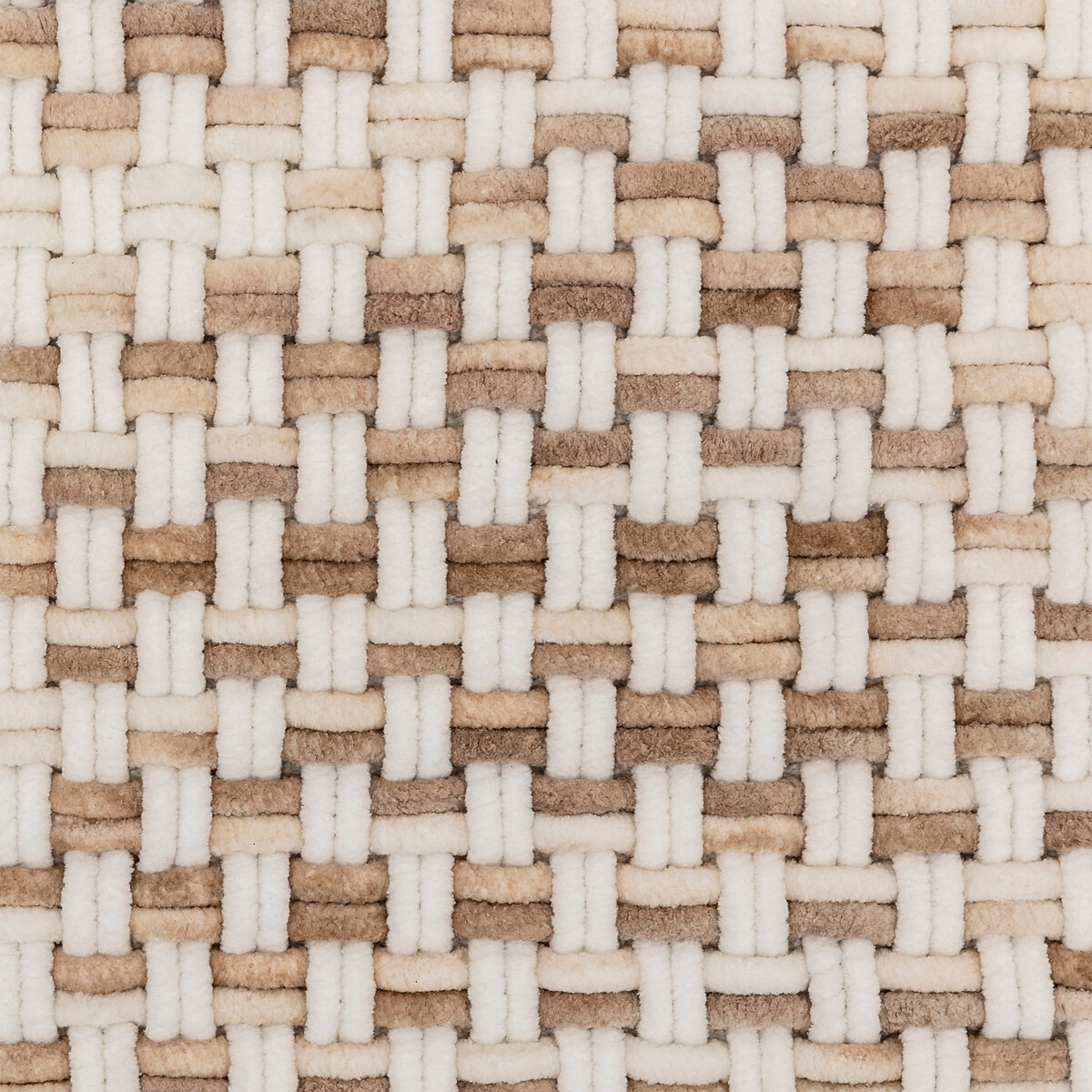 Tapis tressé, 50x75 cm, taupe 