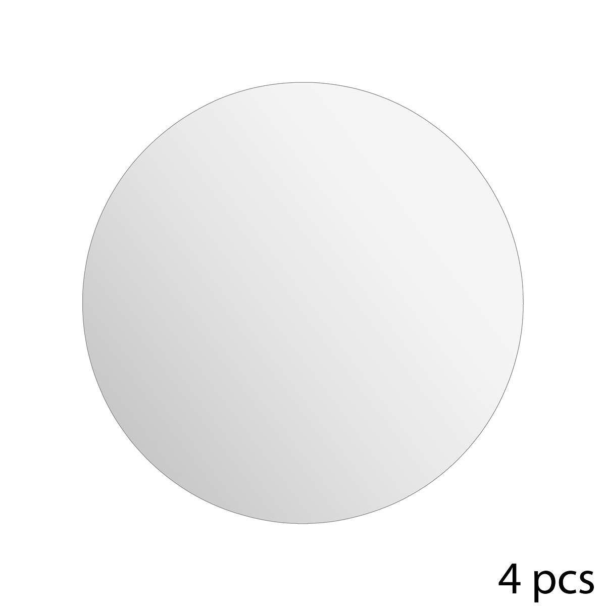 4 miroirs adhésifs ronds, d.30 cm 