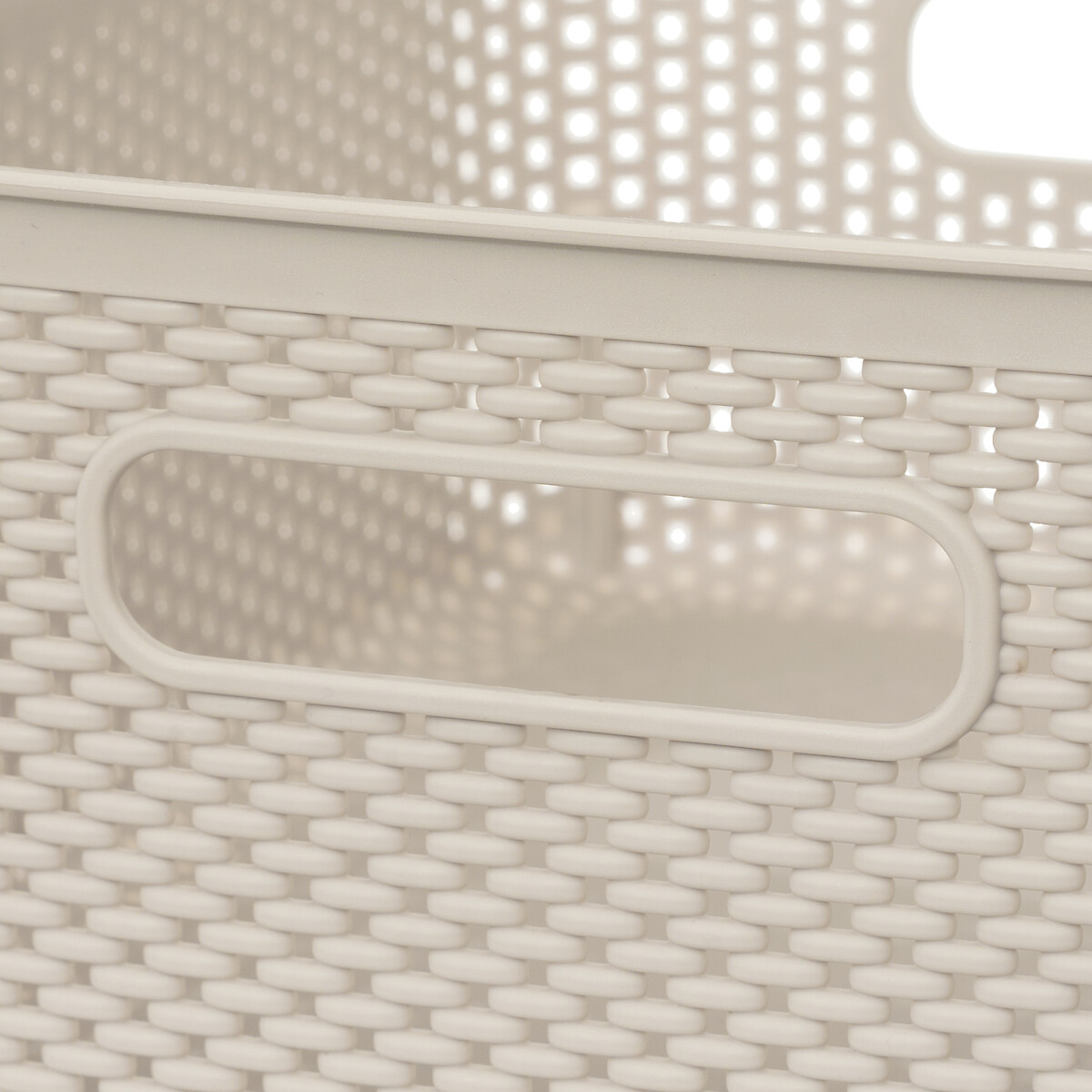 Panier en plastique 4l, lin Crochy