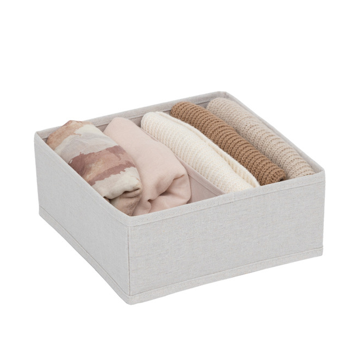 Rangement tiroir 2 compartiments, beige Dressy +