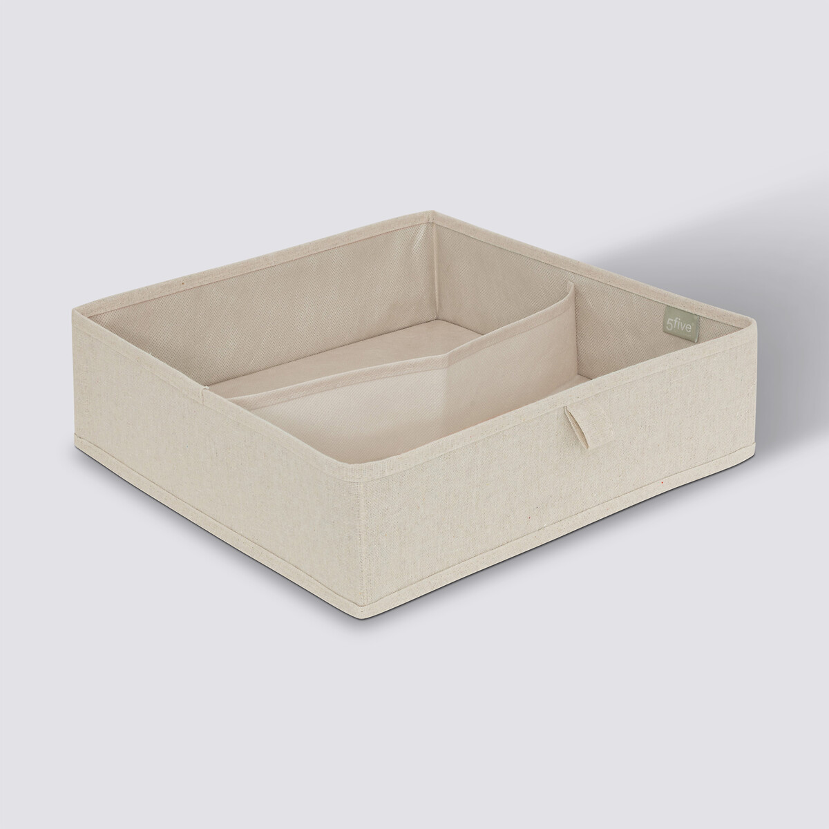 Rangement tiroir 2 compartiments, beige Dressy +