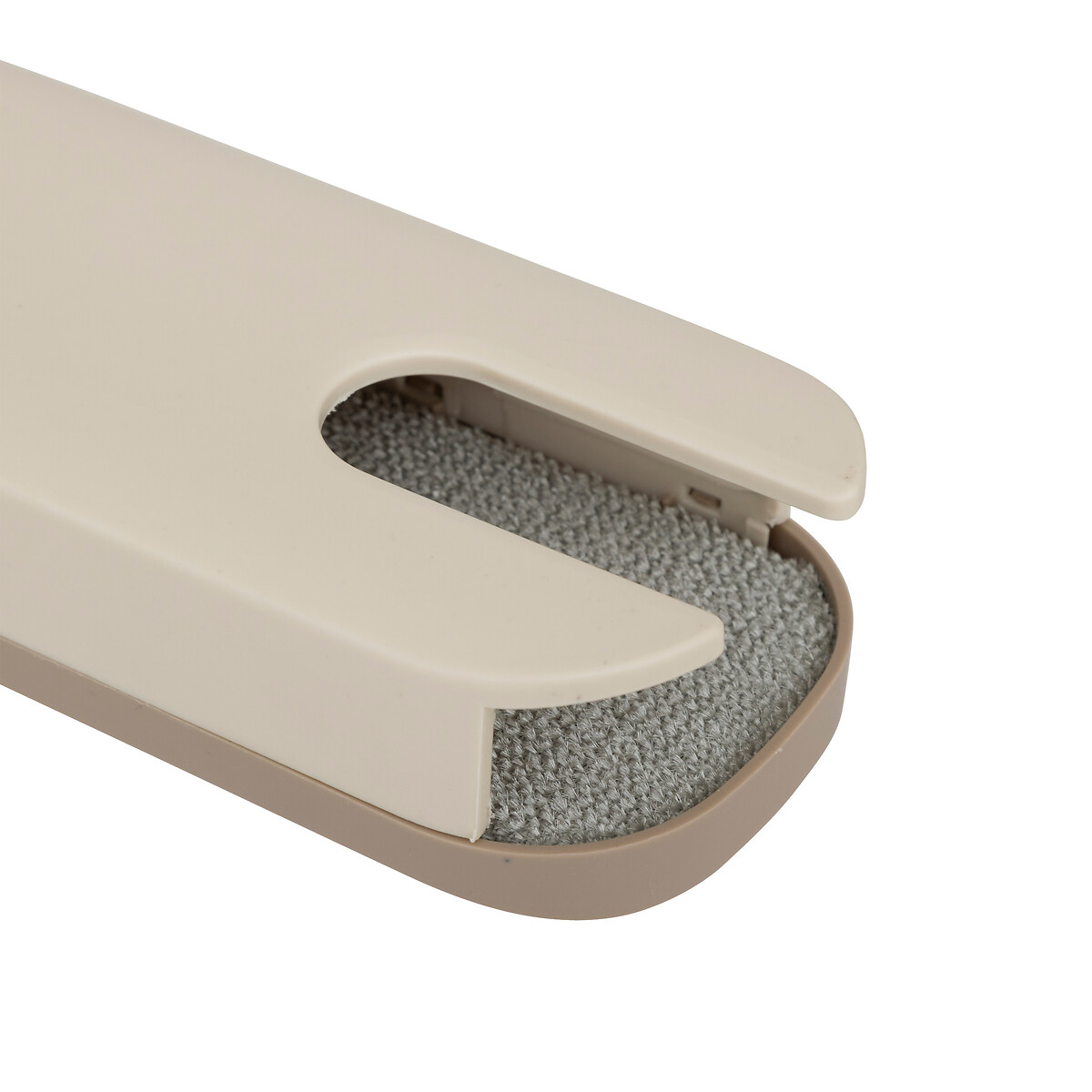 Brosse à textile, manche en bambou - gris 