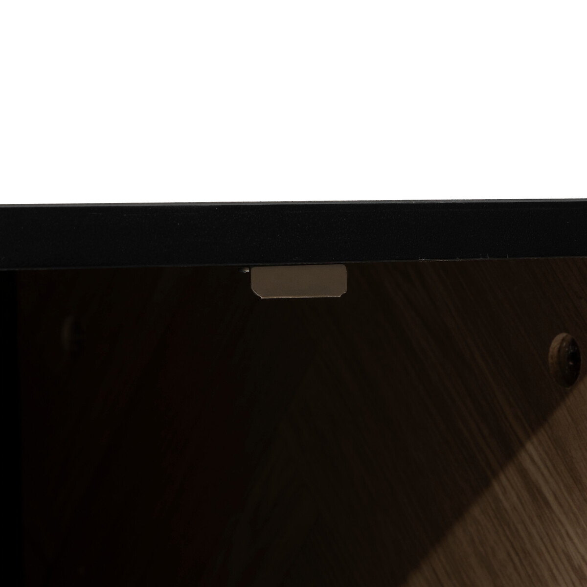 Buffet 2 portes 3 tiroirs, effet pin naturel Chevrons