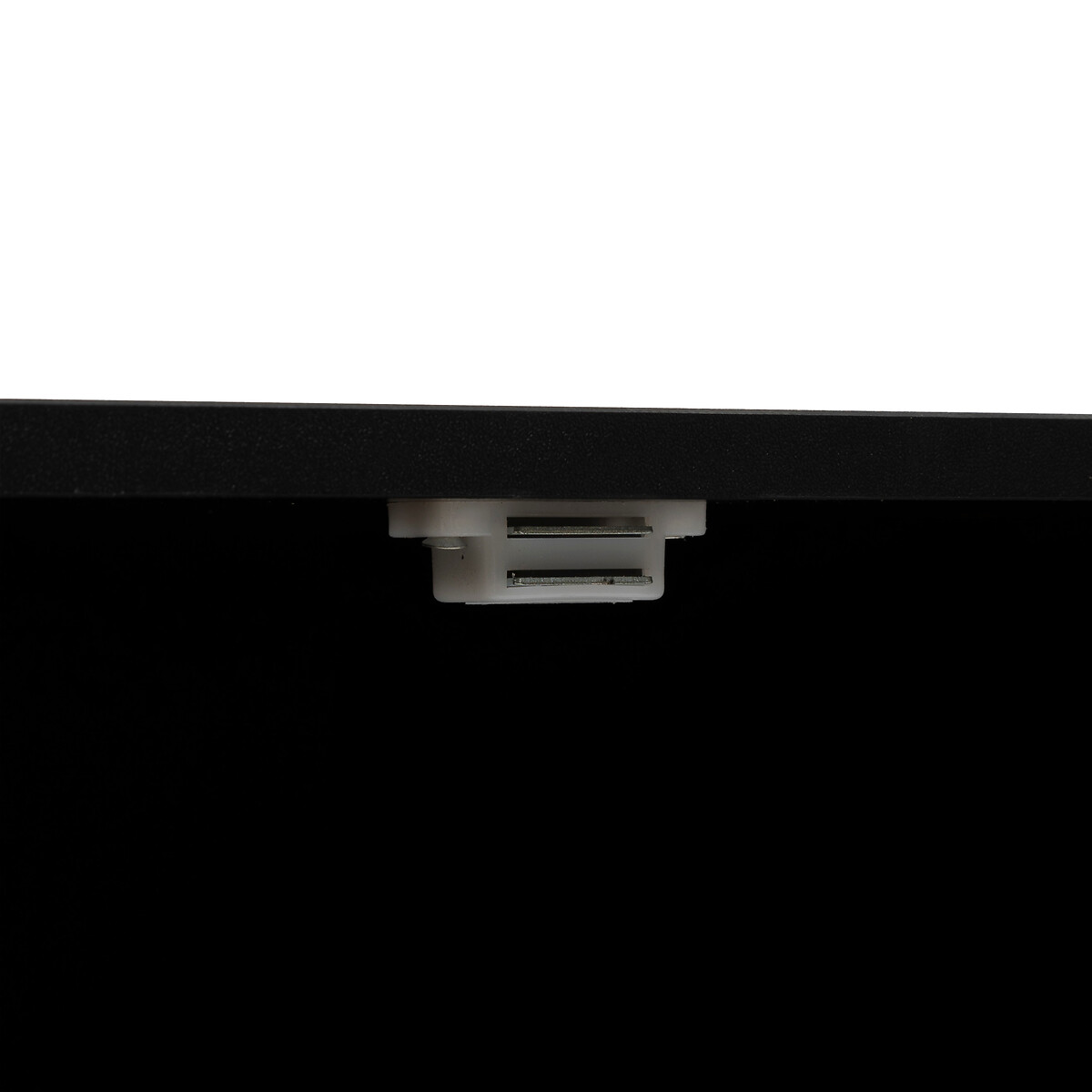 Etagère 9 cases, effet bois et noir Chevrons