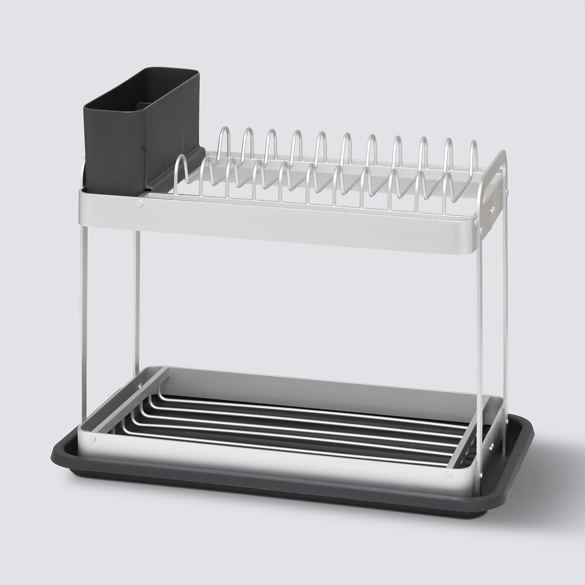 Égouttoir 2 niveaux, gris 