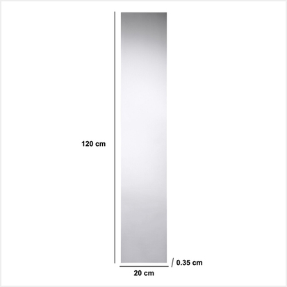 Miroir mural 120x20cm 