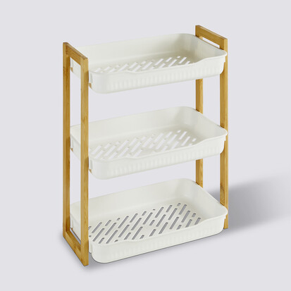 Étagère 3 niveaux, bambou Naturéo