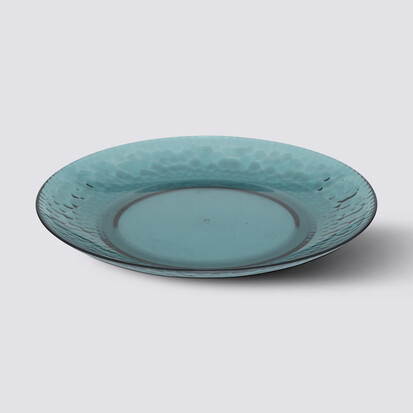 Assiette 20 cm, bleu pétrole Estiva