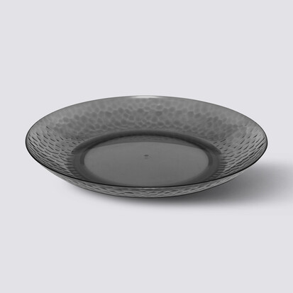 Assiette 27 cm, gris charbon Estiva