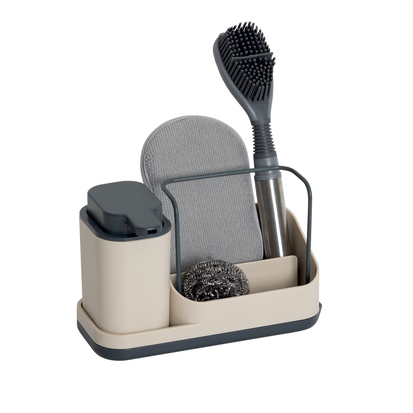 organiseur-evier-avec-distributeur-300ml-beige
