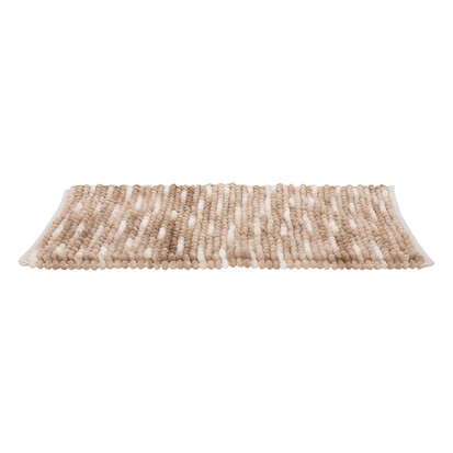 Tapis boule, 75x50 cm, beige 