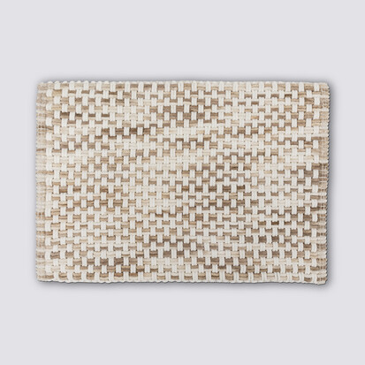Tapis tressé, 50x75 cm, taupe 