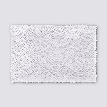 Tapis chenille, 50x80 cm, blanc 