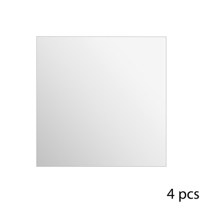 4 miroirs adhésifs carrés, 30x30 cm 