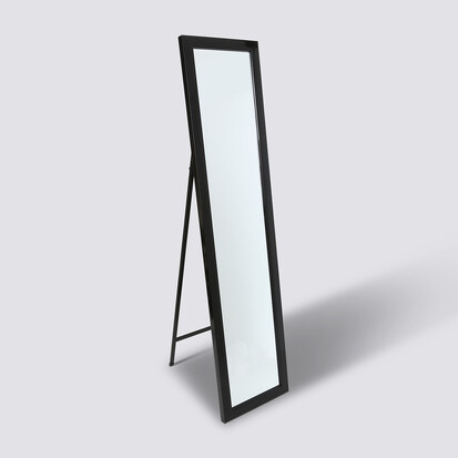 Miroir sur pied 155x35 cm, noir 