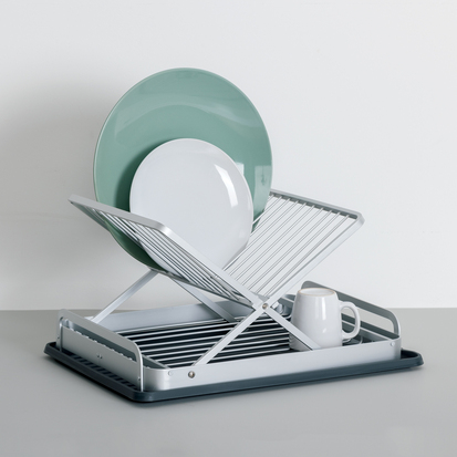 Égouttoir pliable, gris 